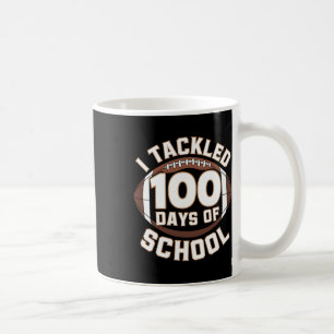 Taza De Café Estudié 100 días en la escuela 100 días de fútbol