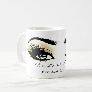 Taza De Café Estudio Champaigne del maquillaje del ojo de la