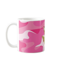 Estudio de Camo Rosa Perro Mug