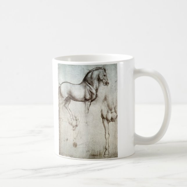 Taza De Café Estudio de los caballos - Leonardo da Vinci (Derecha)