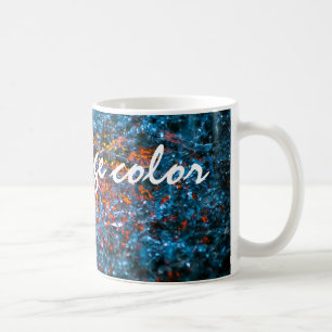 Taza De Café Estudio En Acuarela - Naranja