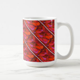 Taza De Café "Estudio en rojos" Abstract Design Mug