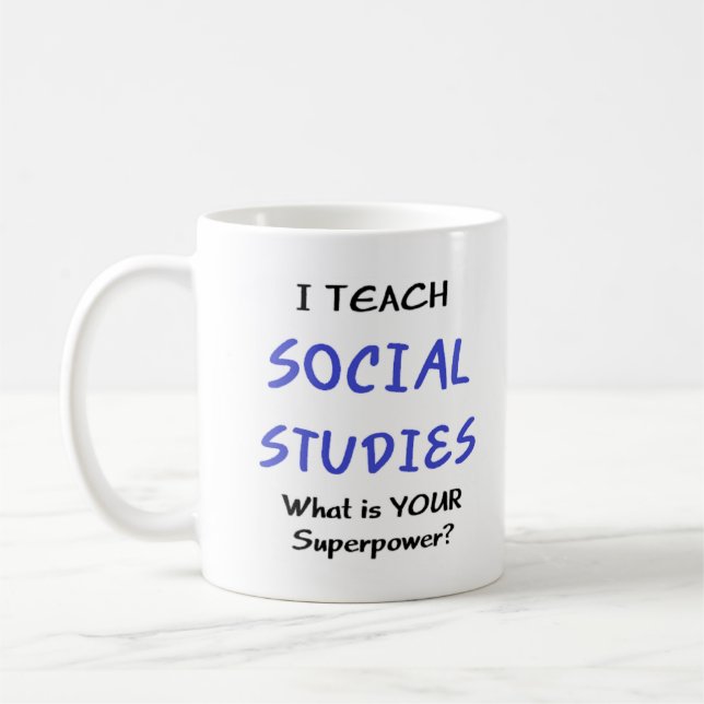 Taza De Café estudios sociales enseñan (Izquierda)