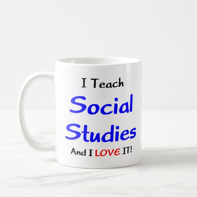 Taza De Café estudios sociales enseñar y amar (Izquierda)
