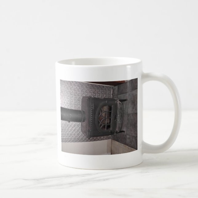 Taza De Café Estufa de madera (Derecha)