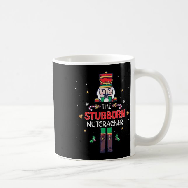 Taza De Café Estúpido nutcracker Navidades divertidos (Derecha)