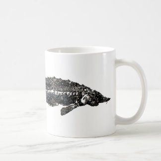 Taza De Café Esturión blanco Gyotaku-40-Item