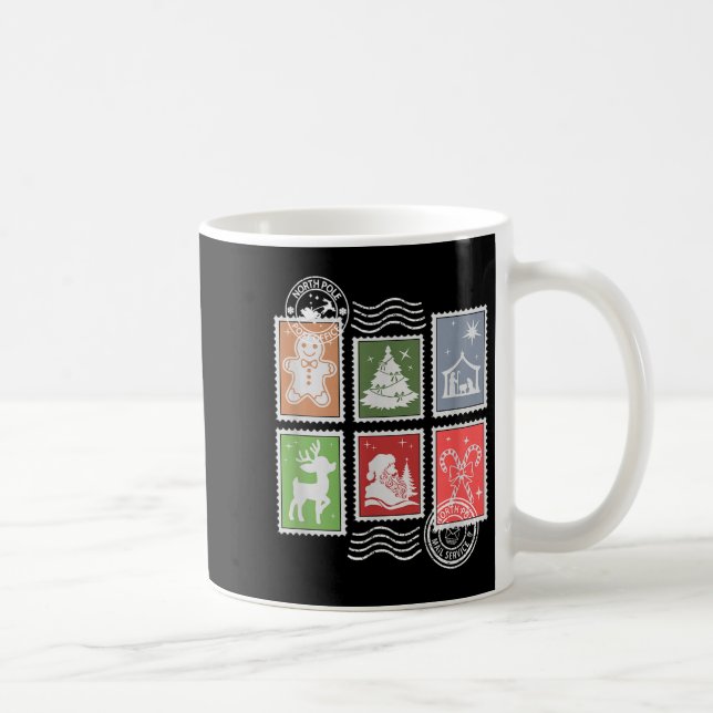 Taza De Café Etapa de clic Sellos Correo de Navidad  (Derecha)