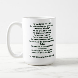 Taza De Café “Etapas de la vida de un hombre camiseta”