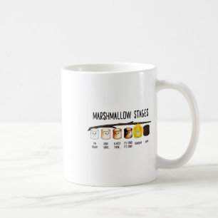 Taza De Café Etapas de malvavisco - Campin tostado asado Kawaii