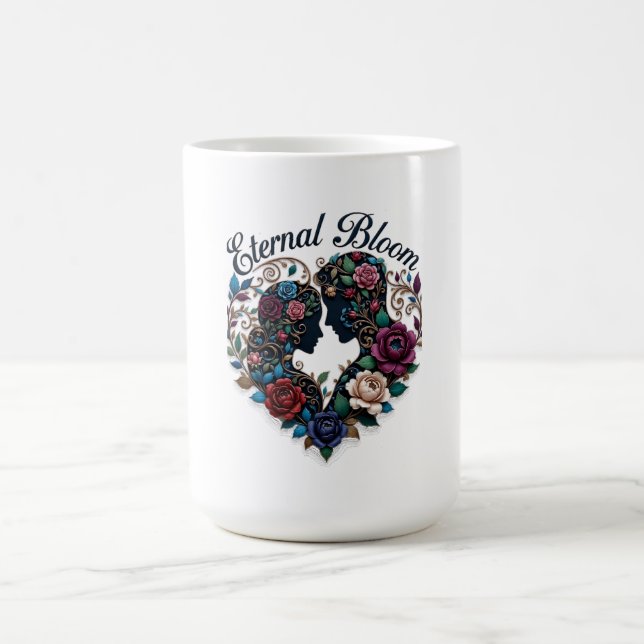 Taza De Café Eternal Bloom Embrace T-Shirt | Intricate Couple (Centro)