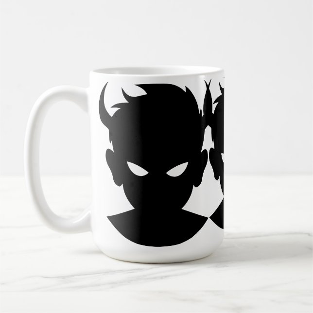 Taza De Café Ethereal Enigma: Ilustracion Demon Boy (Izquierda)