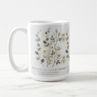 Taza De Café Ethereal Gold & Sage Botanical Collection