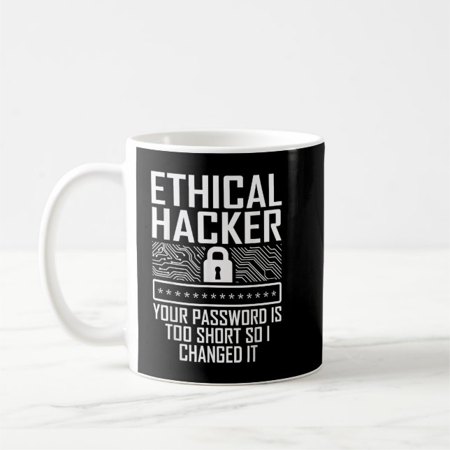 Taza De Café Ethical Hacker Changed Cybersecurity IT Pen Tester (Izquierda)