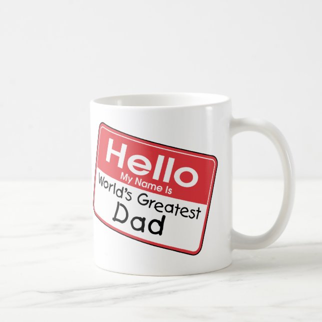 Taza De Café Etiqueta conocida del papá (Derecha)