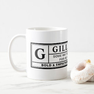 Taza De Café Etiqueta de advertencia de Gillibrand