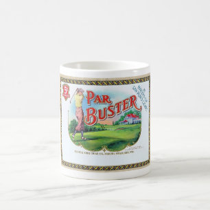 TAZA DE CAFÉ ETIQUETA DE LA CAJA DE CIGAR DE LOS AÑOS 1920...PA