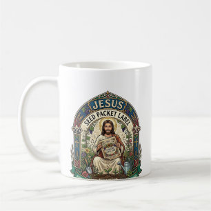 Taza De Café Etiqueta de Paquete de Semillas de Jesús Paquete d