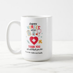 Taza De Café Etiqueta de regalo de agradecimiento a las ENFERME