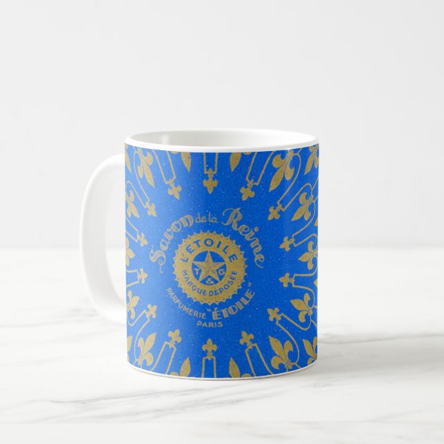 Taza De Café Etiqueta de Savon de la Reine Soap (Anverso izquierdo)