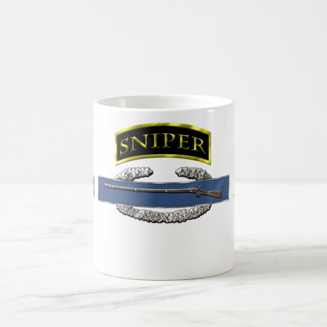 Taza De Café etiqueta del francotirador 11B (Centro)