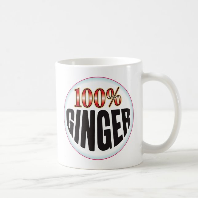 Taza De Café Etiqueta del jengibre (Derecha)