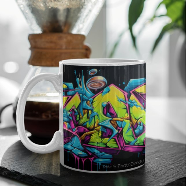 Taza De Café Etiqueta mural 1 (Mural Tag Variation 3 Coffee Mug )