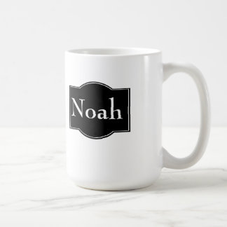 Taza De Café Etiqueta negra personalizada