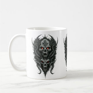 Taza De Café Etiquetas de logotipo Metalizado de muerte