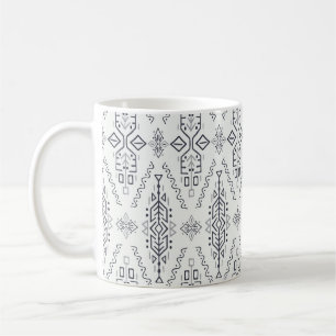 Taza De Café Étnico Boho: De moda, desprovisto de la mano.