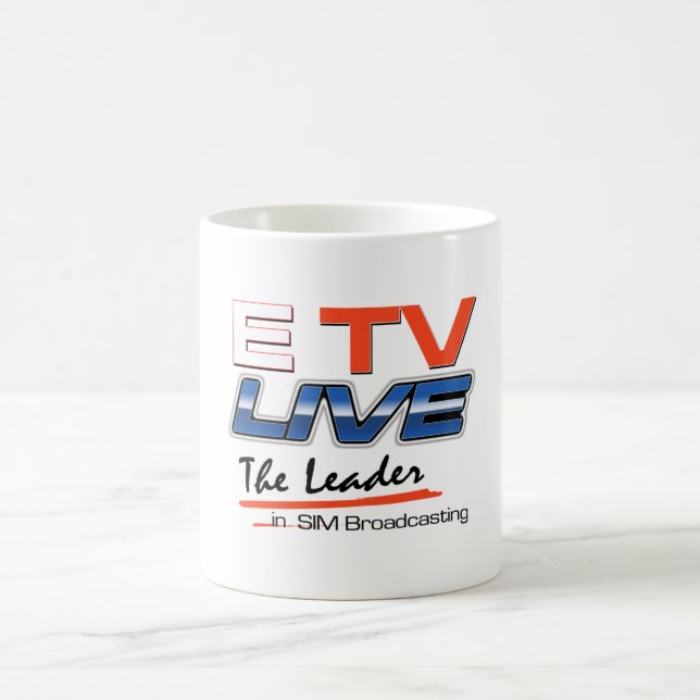 Taza De Café ETV viven logotipo Drinkware (Centro)