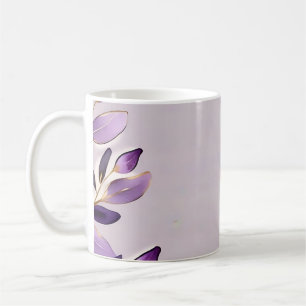 Taza De Café Eucalipto de color de agua de lujo