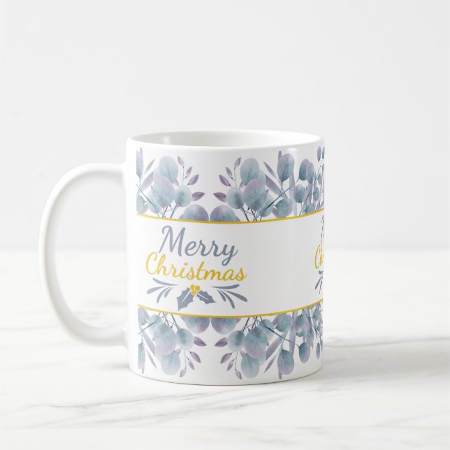Taza De Café Eucalipto Festivo (Izquierda)