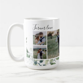 Taza De Café Eucalyptus Wedding Photo Collage Keepsake Plaque