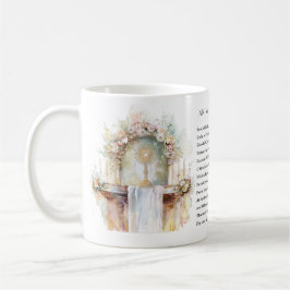 Taza De Café Eucaristía Católica Adoración Anima Christi