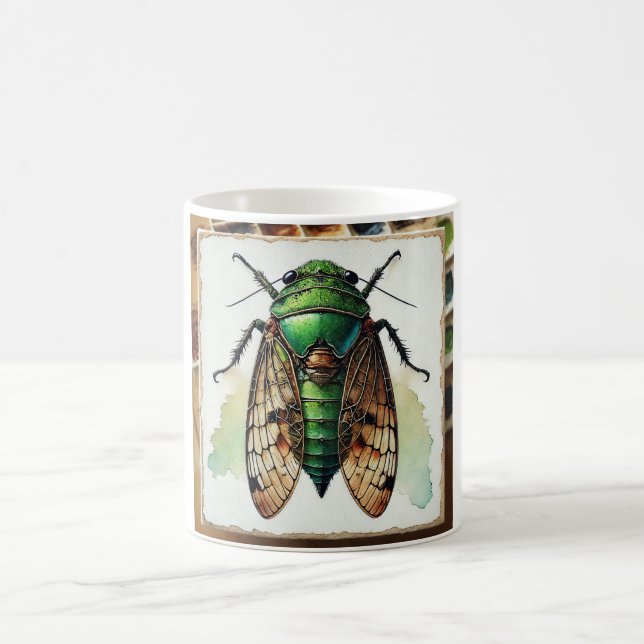 Taza De Café Eucharitolus insect 060924IREF216 - Watercolor (Centro)