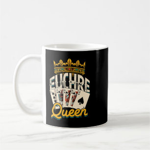 Taza De Café Euchre Queen Vegas Casino Poker Spades y Mahjong