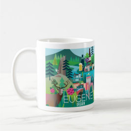 Taza De Café Eugene, Oregon 11oz o 15oz Mug