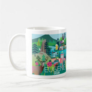 Taza De Café Eugene, Oregon 11oz o 15oz Mug