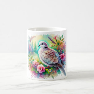 Taza De Café Eurasian collared dove 160724AREF107 - Watercolor