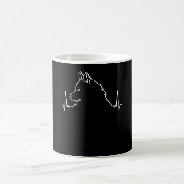 Taza De Café Eurasier Dog Heartbeat (Centro)