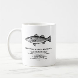 Taza De Café European Sea Bass Branzino Vintage