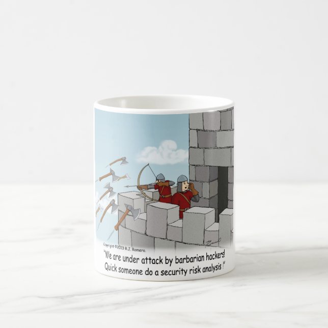 Taza De Café Evaluación del riesgo de seguridad Café Mug (Centro)