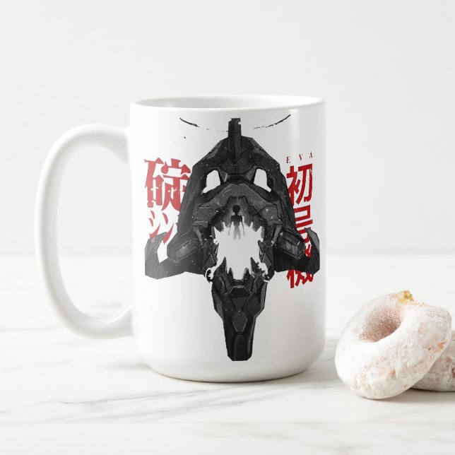 TAZA DE CAFÉ EVANGELION BERSERK UNIT 01 (Con donut)