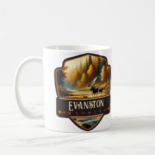 Taza De Café Evanston, Wyoming Vintage
