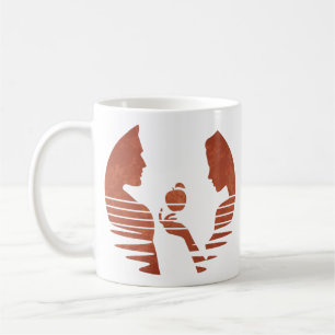 Taza De Café Eve Manda Una Apple A Adam, Grunge Versión 3/3