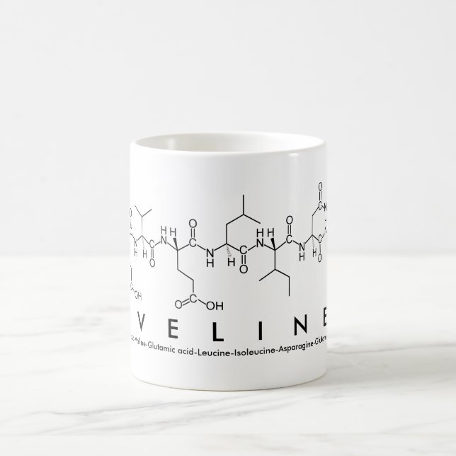 Taza De Café Eveline peptide name mug (Centro)