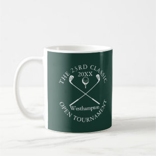 Taza De Café Evento Clásico Torneo de Golf Esmeralda Verde