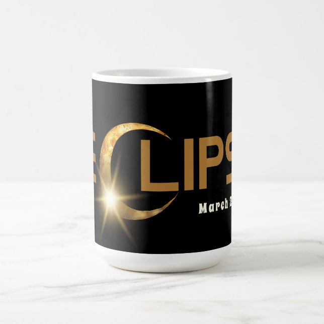 Taza De Café Evento estadounidense Eclipse solar 3/29/2025 Café (Centro)