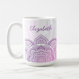 Taza De Café Everbloom Mandala 15 oz. Personalized Mug